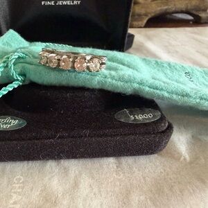 925 Sterling Silver Ring 5 Stones